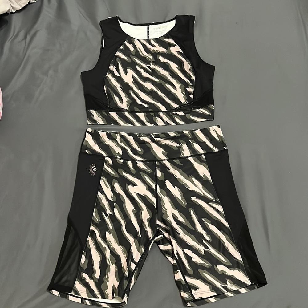 Workout Set (biker shorts and tank)